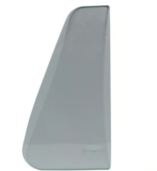 Feststehende Dreiecksscheibe vorn links aus Klarglas für VW Bus T2 (1967-1979).